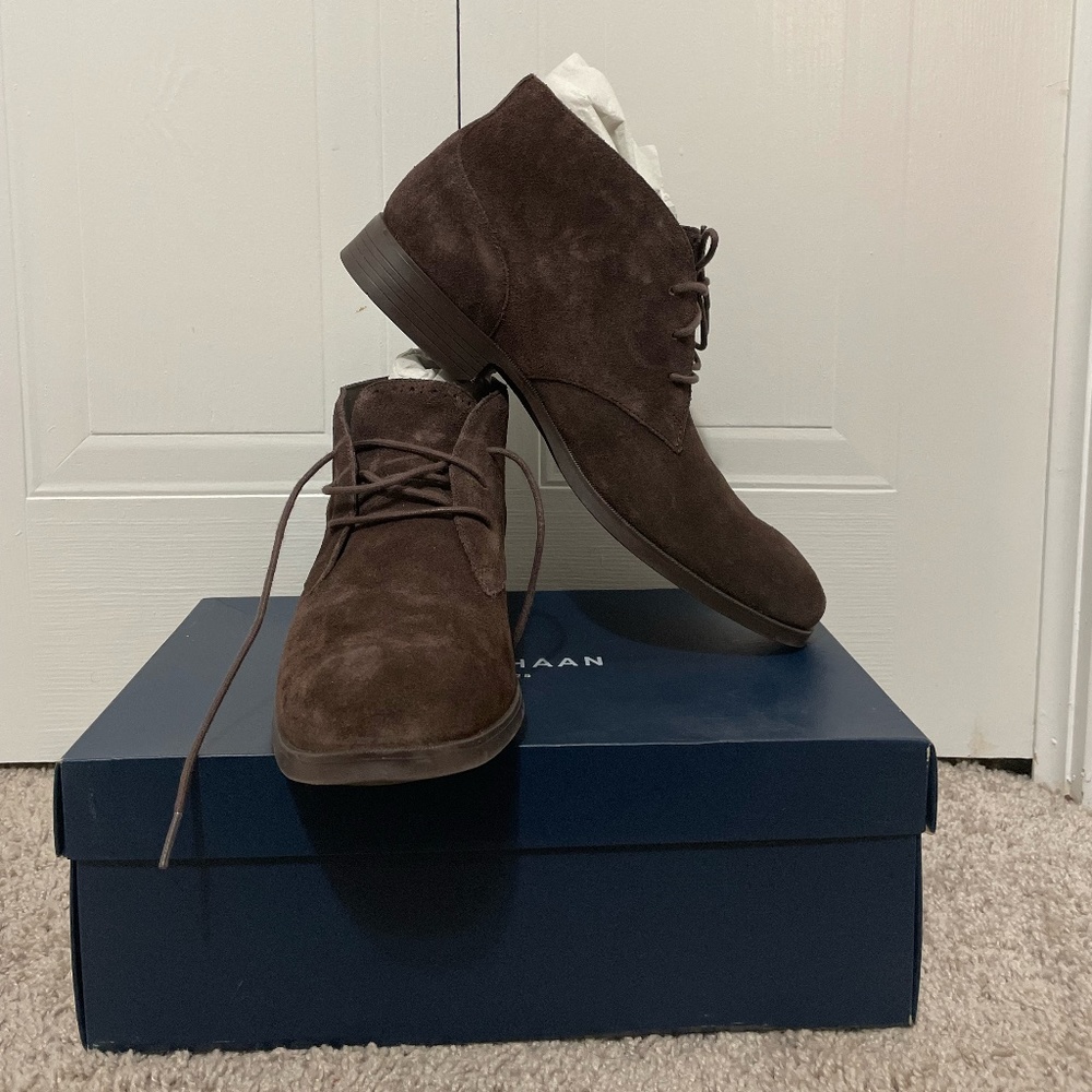 Cole Haan Suede Men Boots